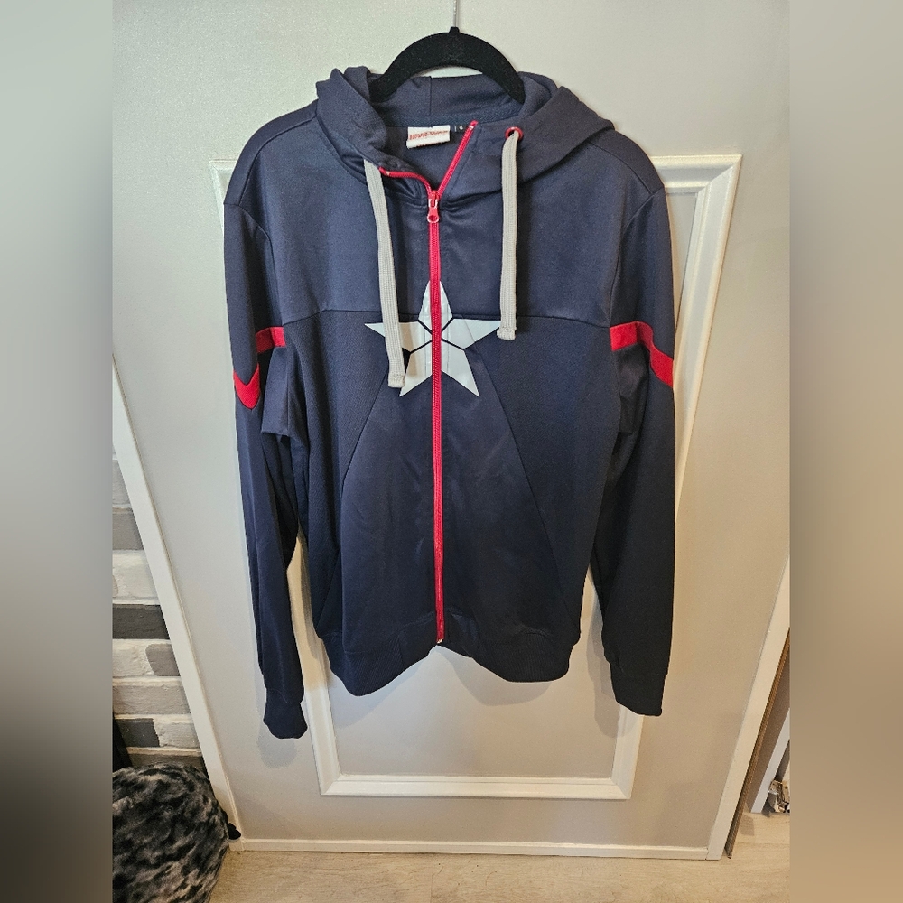 Marvel Captain America hooded sweatshirt size small Civil War